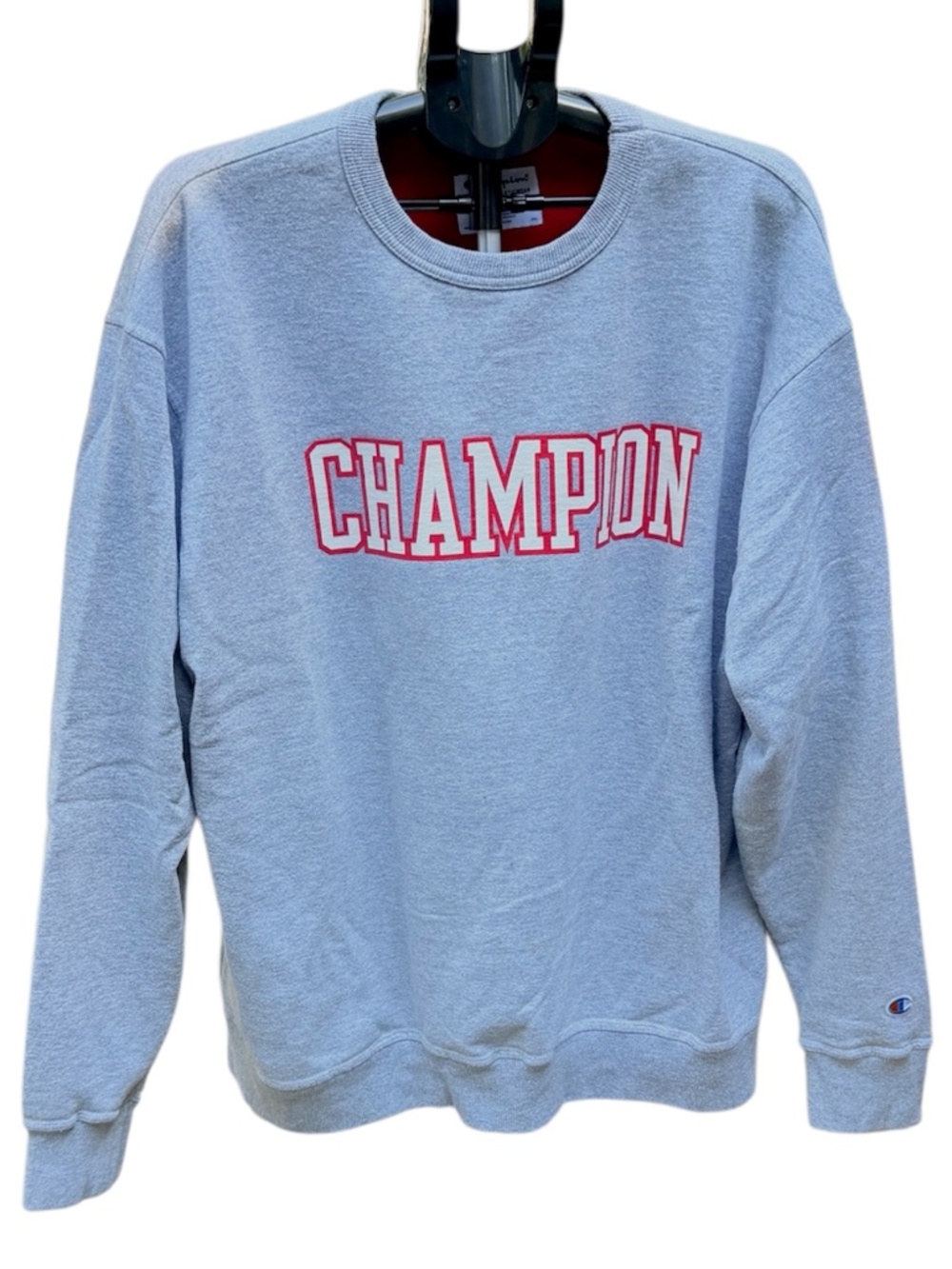Champion Authentic Mens Athleticwear Light Gray Crewneck Sweatshirt Size XXL